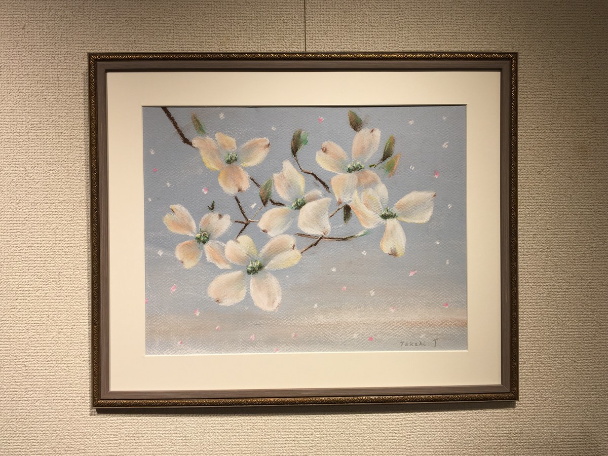 ハナミズキ 花言葉 花 パステル画 パステル 絵画 絵 ギフト 田中孝林 Online Store