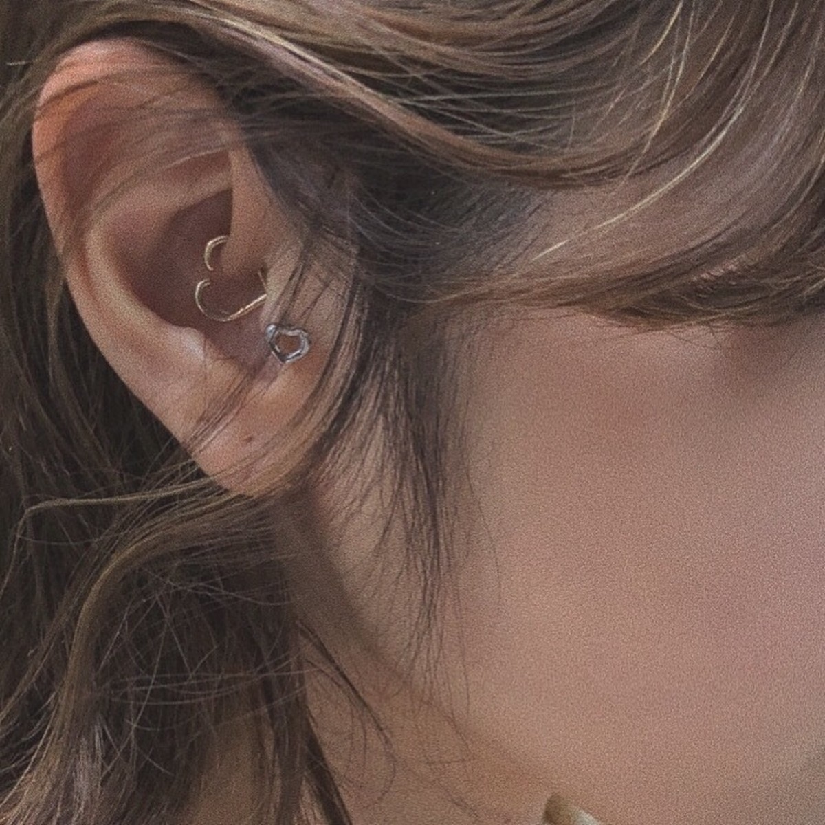 Heart Daith Body Jewelry 16g K10yg Ljp ハート ダイス ボディピアス Lanie