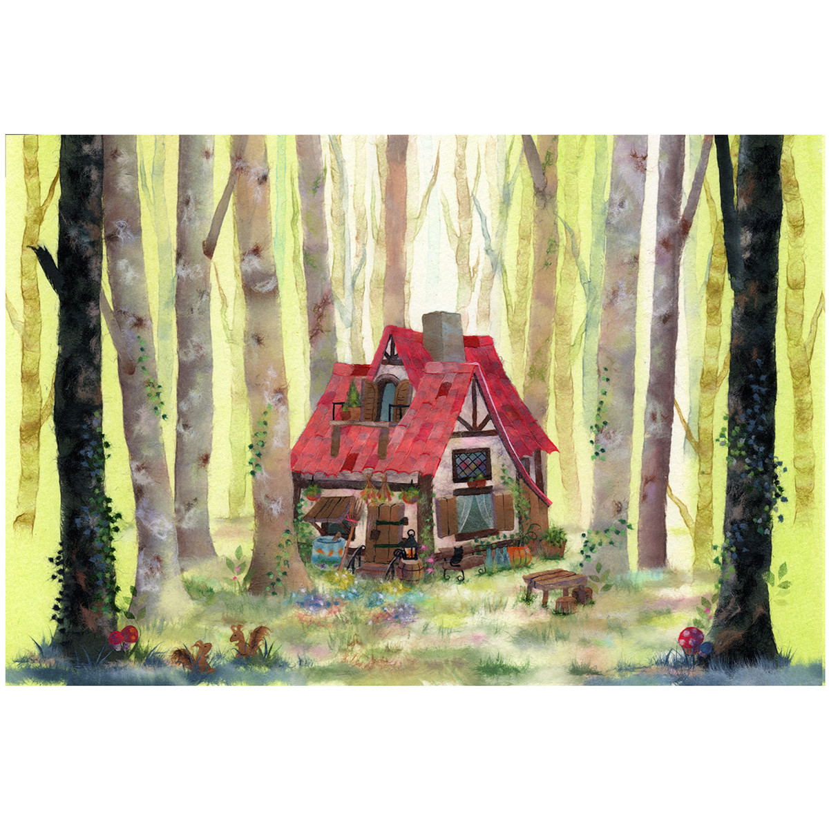 魔女の森 魔女の森の奥にひっそりと佇む素敵なお家 神秘的であり