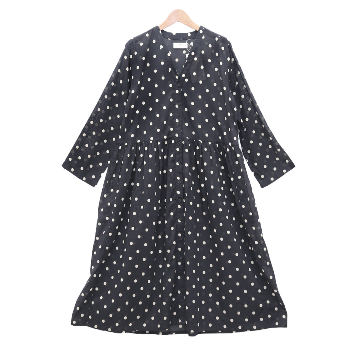 Soil ソイル Voile Dot V Neck Gathered Dressvネックギャザーワンピース Nsl024 Provice