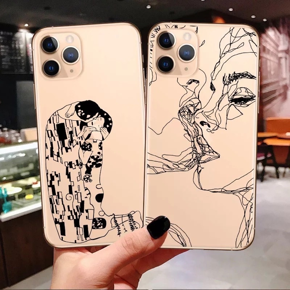 線画 お洒落イラスト スマホケース カバー Iphone 7 8 Plus X Xs Max Xr 11 Pro Max スマホケース スマホグッズ専門店 Pca