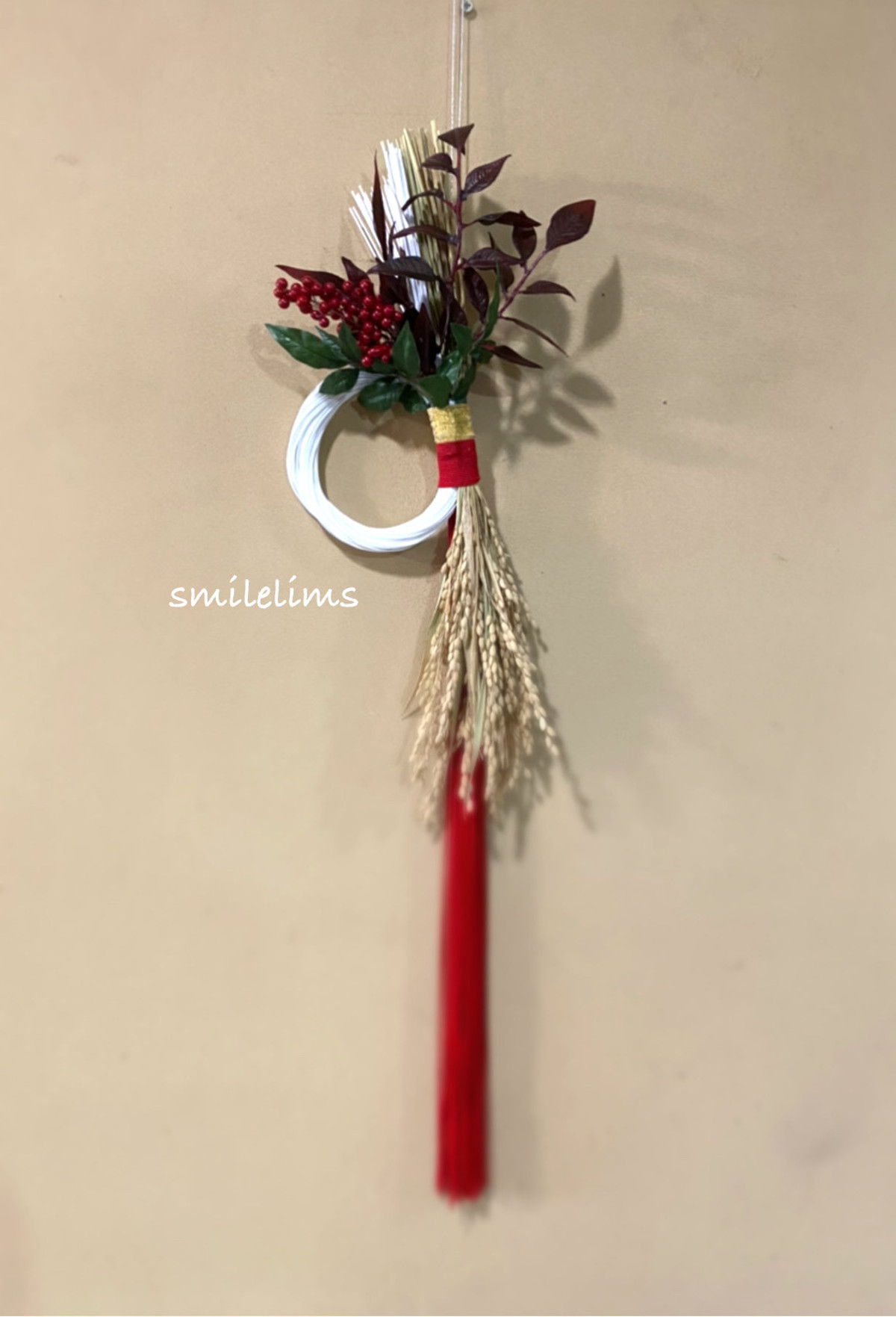 水引 お正月しめ飾り 新春 お正月準備 稲穂 千両 南天 Smilelims Mother 水引アクセサリー