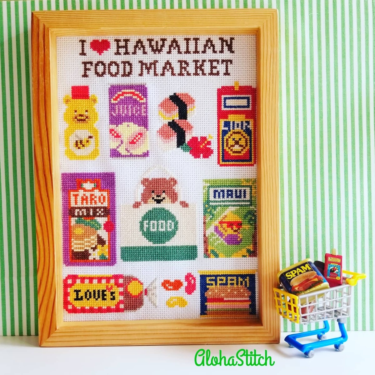 キット Hawaiian Food Market Aloha Stitch クロスステッチのお店