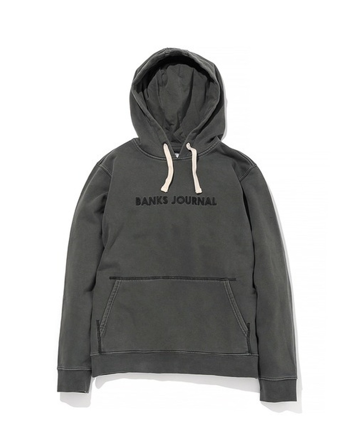 Banks Journal バンクスジャーナル Label Fleece プルオーバー パーカー ブラック Afl00 Rinc