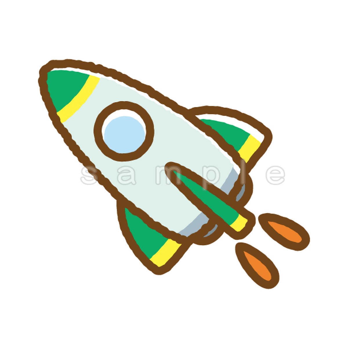 ロケット H015 Ai イラストショップくま 商用利用okのかわいいイラストのフリー素材がたくさん