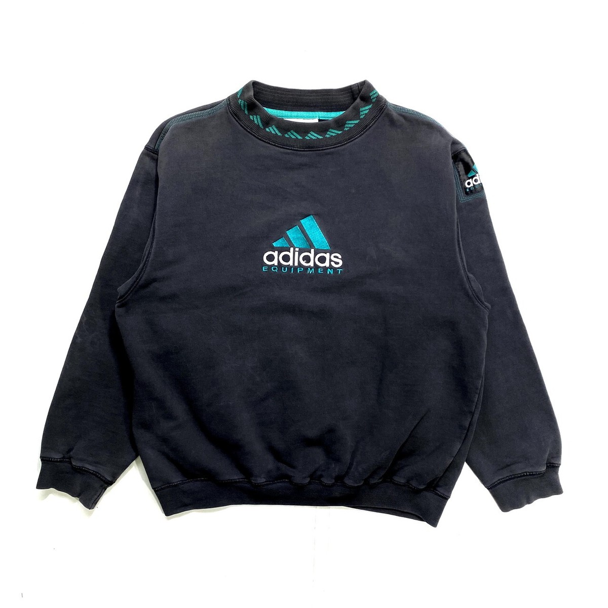 90年代 adidas アディダス EQUIPMENT フロントロゴ刺繍 ...