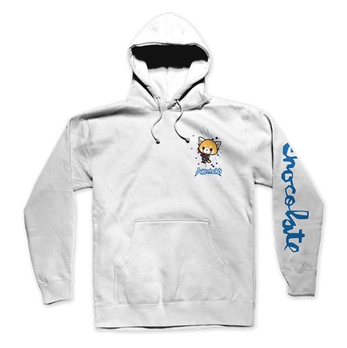 Chocolate X Sanrio Aggretsuko Hoodie White チョコレート X サンリオ アグレッシブ烈子 フーディー ホワイト Pretzels Skateboard And Culture