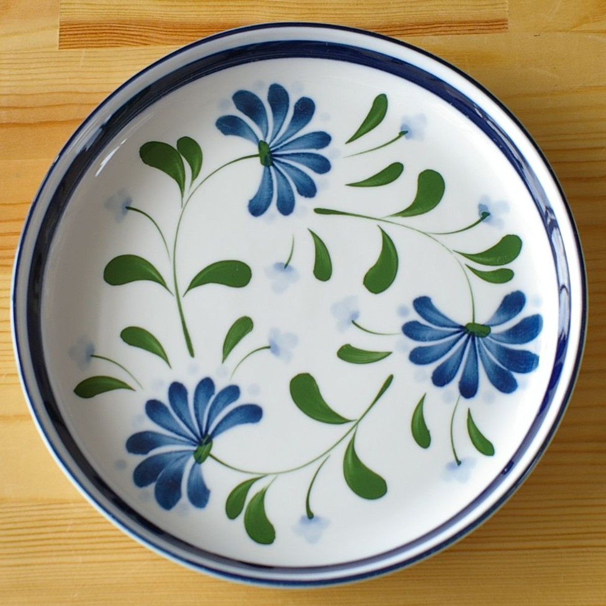 Dansk Design ブルーの花柄がかわいいデザートプレート お皿 cm Sage Song 1 2 北欧 デンマーク 食器 陶器 Flohmarkt フローマルクト