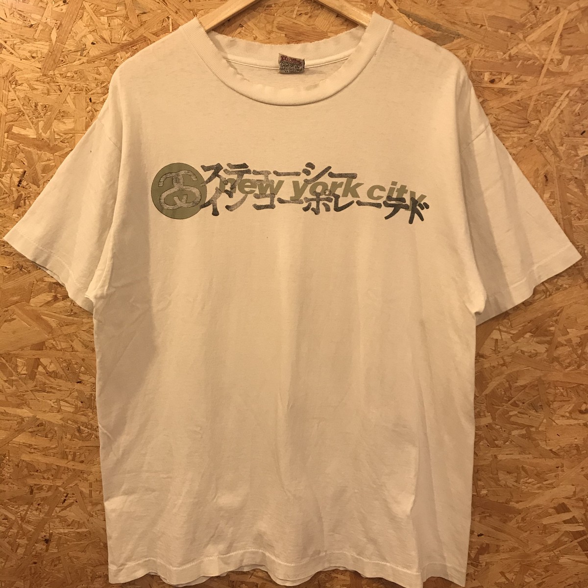 新しいスタイル ヴィンテージ 白タグ ニューヨーク Usa製 カタカナ文字 Stussy Tシャツ カットソー 半袖 袖なし Www Swensens1112 Com