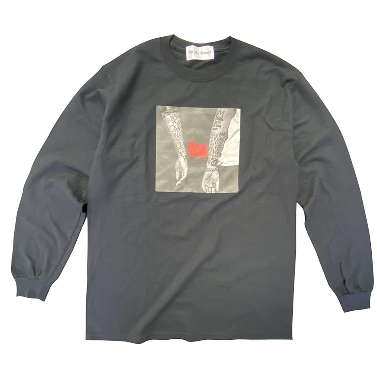 All My Homies Rep Ls Tee Black Zorn Official Web Shop