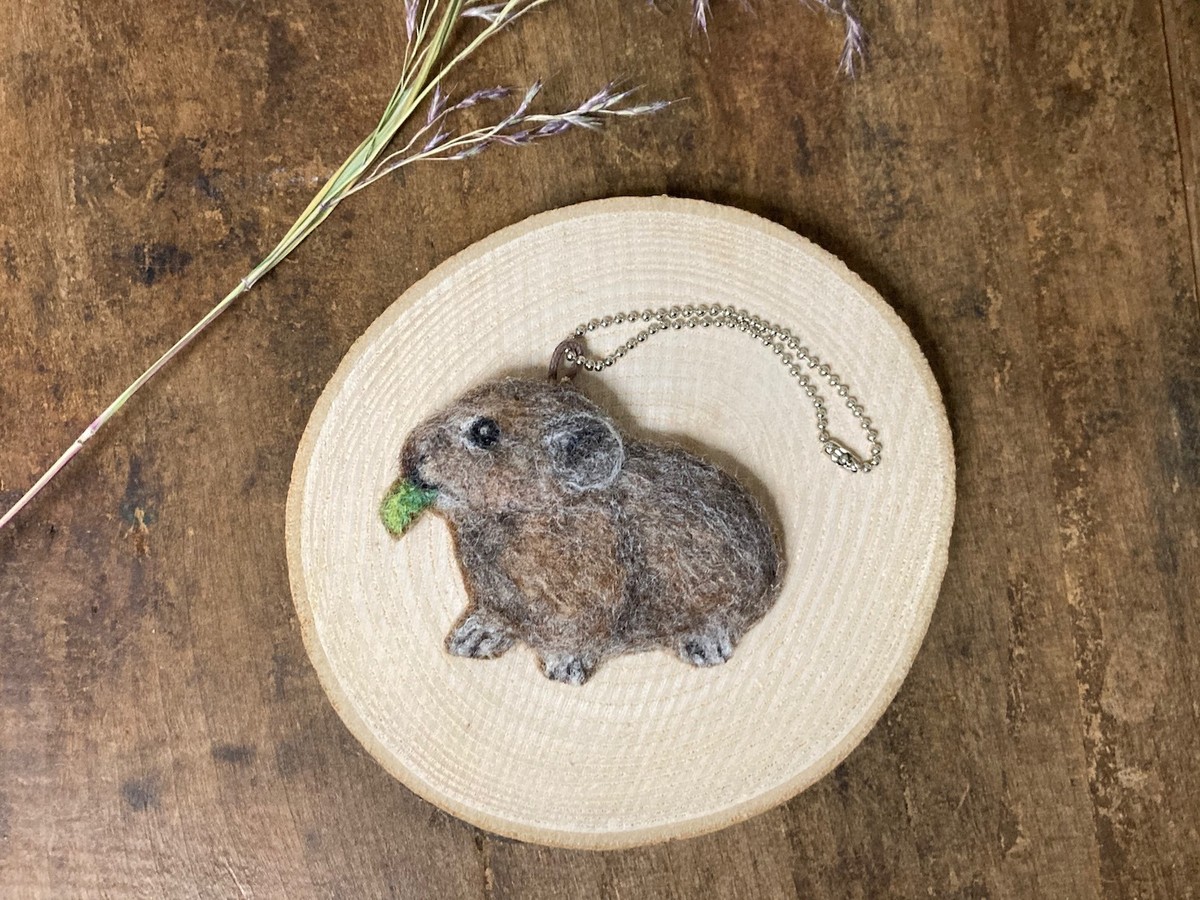 ちびっこ エゾナキウサギのチャーム ふしぎのくにのものづくり工房