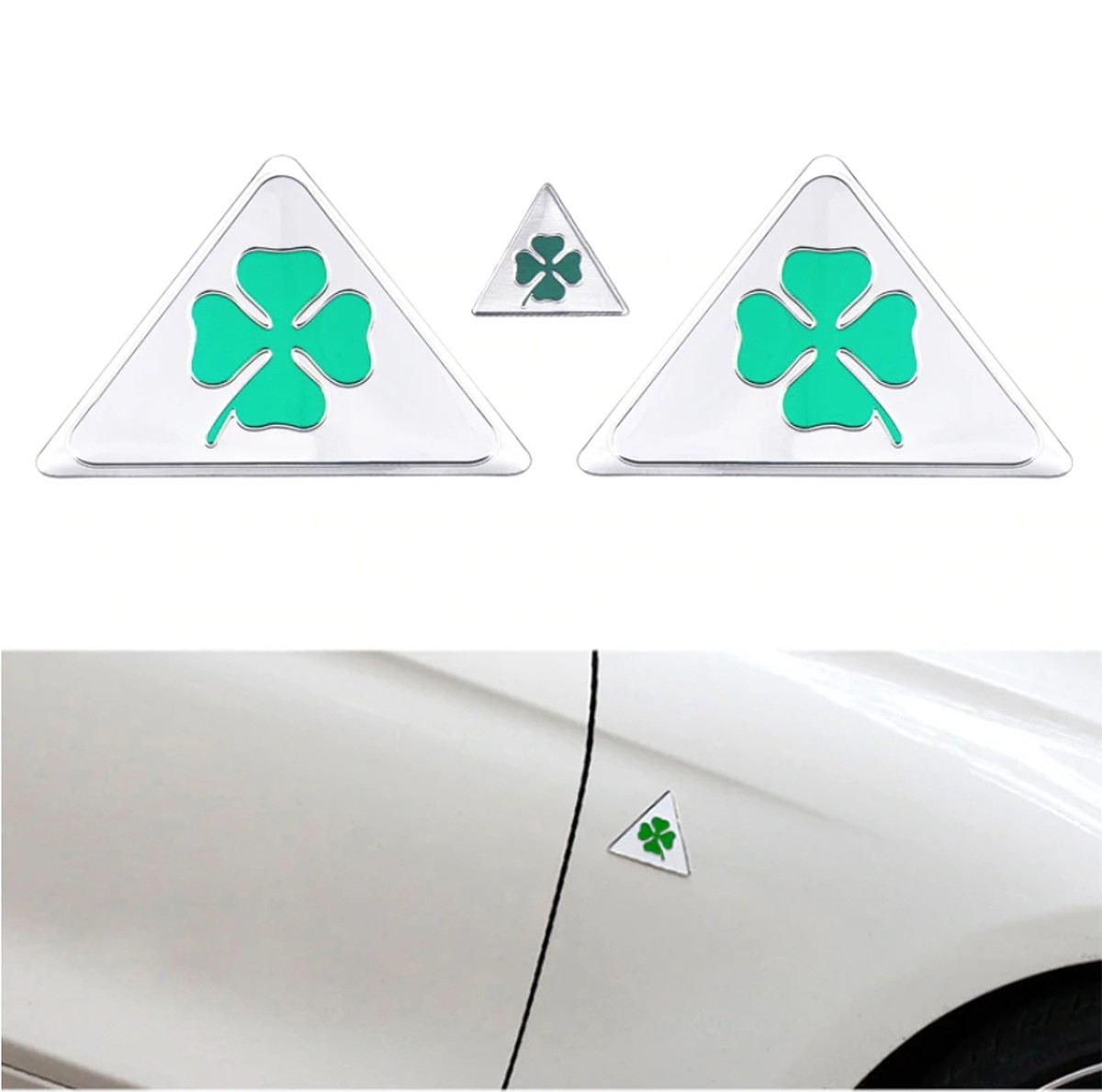 バッジ ステッカー Quatrefoil Delta クアドリフォリオ Alfa Romeo 四つ葉 アルファロメオ 車バイクのパーツ店 バッジ ステッカー Quatrefoil Delta クアドリフォリオ Alfa Romeo 四つ葉 アルファロメオ 車バイクのパーツ店