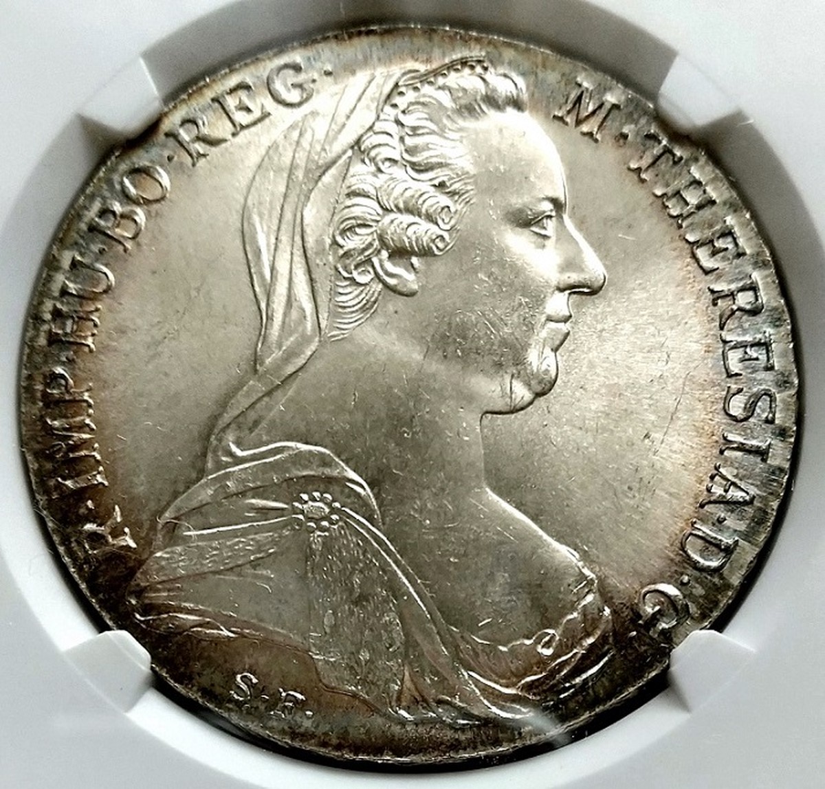 美しいトーンあり Ngc Ms65 1780年 Dated オーストリア マリアテレジア 1ターラー ターレル 1t 銀貨 リストライク 再銭貨 Antique Coin Ale