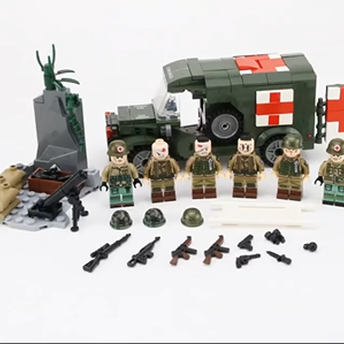 レゴ特殊部隊車両 米軍 レゴ互換 救急車 ミニフィグ 武器 負傷兵 レスキュー アメリカ軍 兵士 ミリタリー 戦争 第二次世界大戦 知育玩具 Happy Hobby インポートセレクトショップ レゴ特殊部隊車両 米軍 レゴ互換 救急車 ミニフィグ 武器 負傷兵 レスキュー アメリカ軍 兵士 ミリタリー 戦争 第二次世界大戦 知育玩具 Happy Hobby インポートセレクトショップ