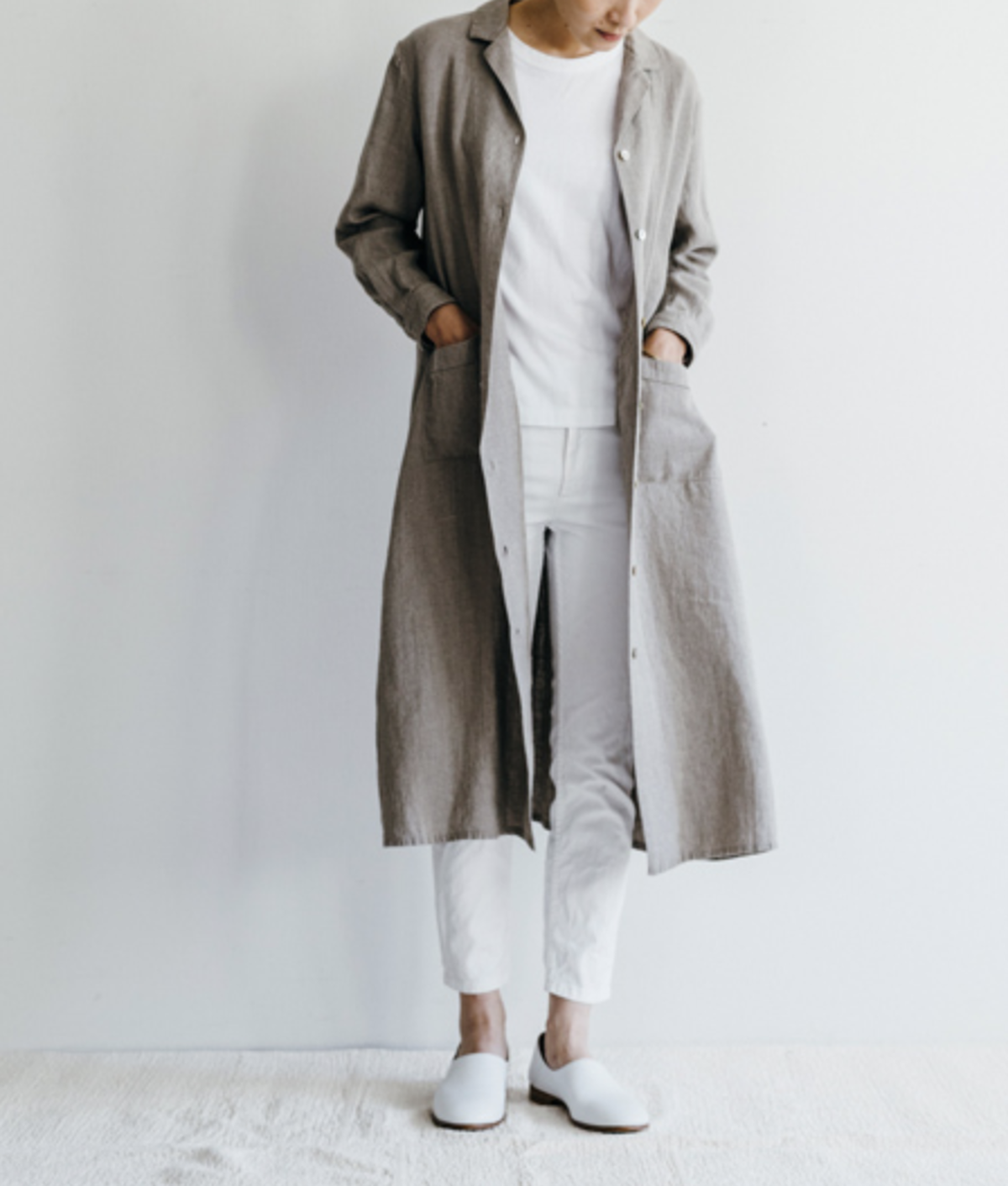 Fog Linen Work フォグリネンワーク キャス ワンピース ナチュラル Crecer クレセール