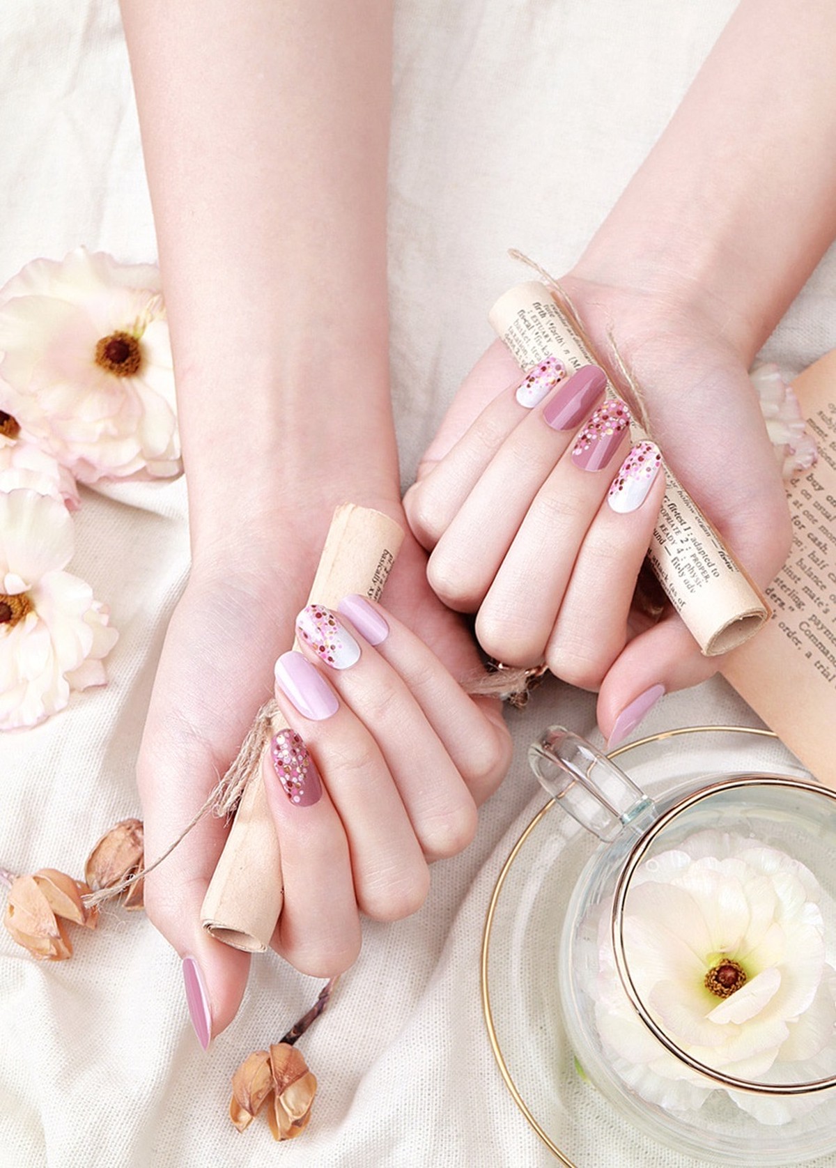 ぷっくり ジェルネイルシール スパークリングピンク ｋｙａｍ 84