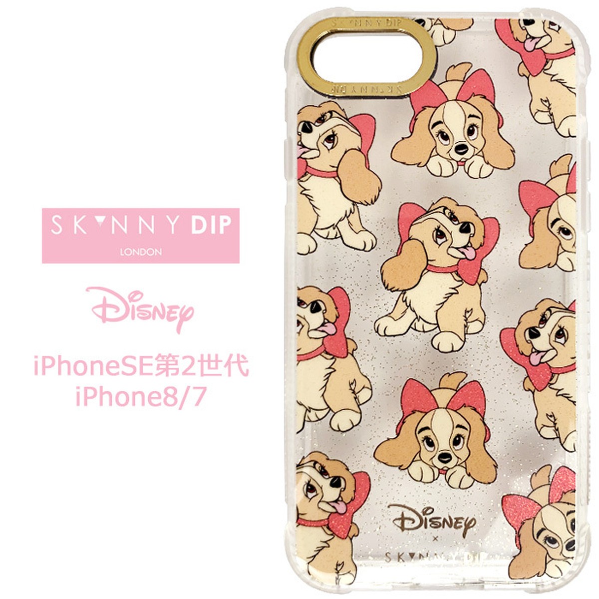 Iphonese 第2世代 8 7 ディズニー レディ X Skinnydip クリア ケース Stars