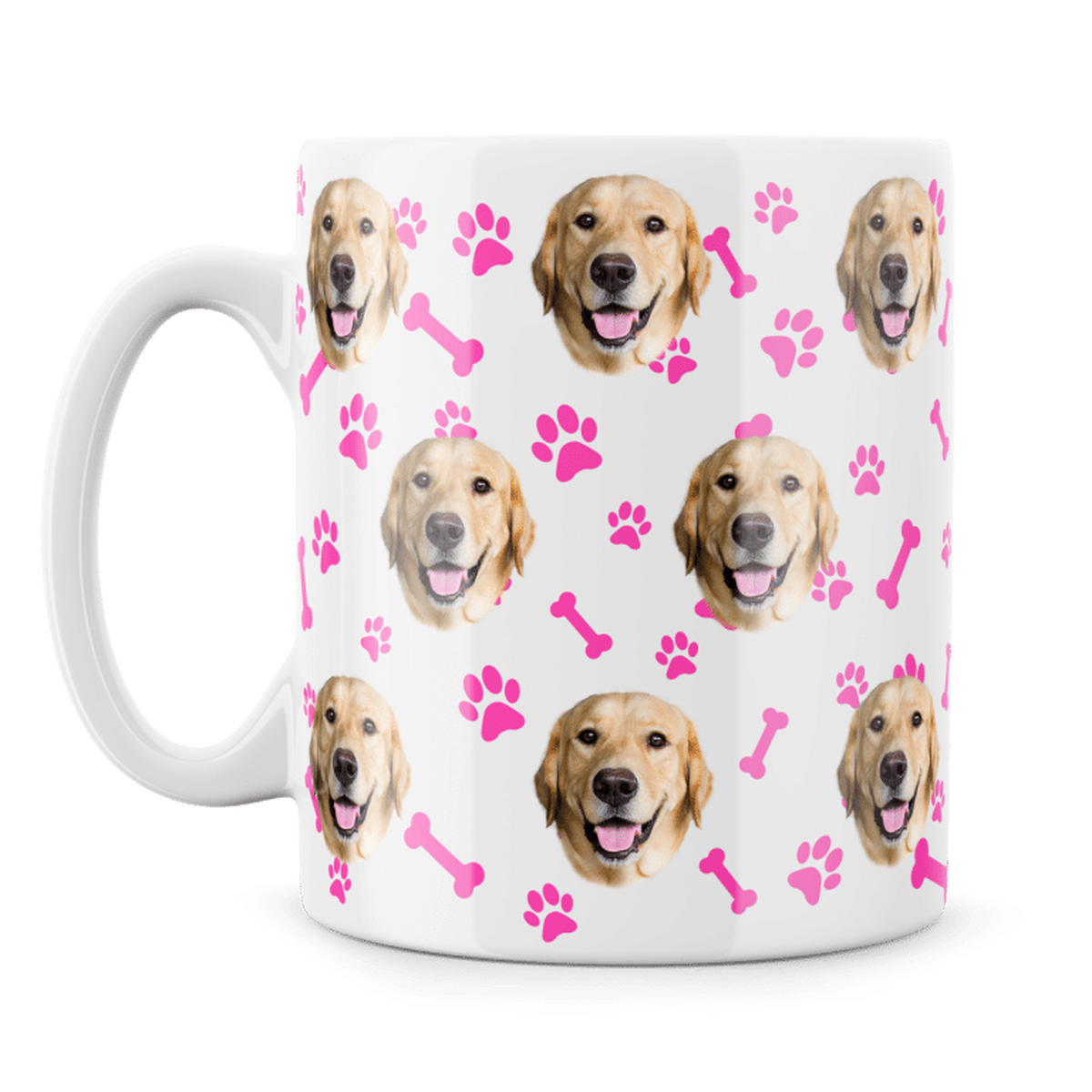 ゴールデンレトリバーのマグカップ ピンク Goodboys