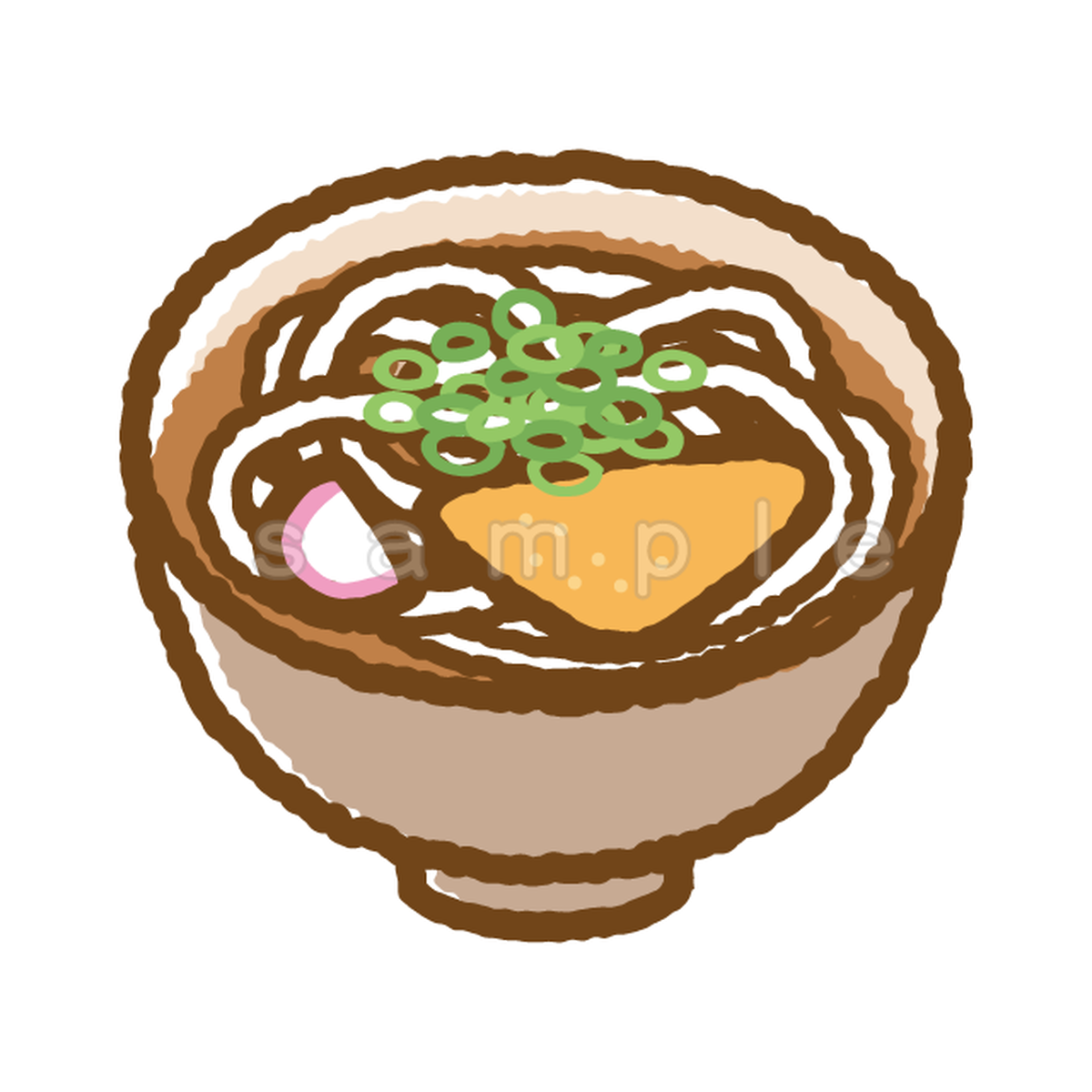うどん D014 Png イラストショップくま 商用利用okのかわいいイラストのフリー素材がたくさん