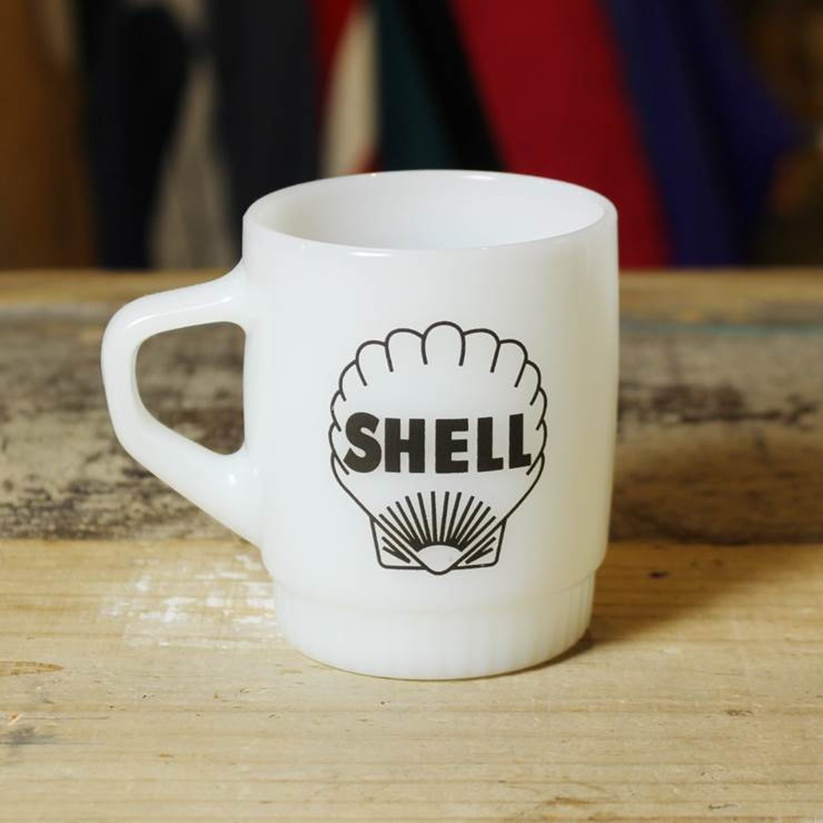 60s 70s Shell ファイヤーキング アドマグ カップ シェル ヴィンテージ Fire King Salentine ビュイック 19ty8 古着屋ataco Garage