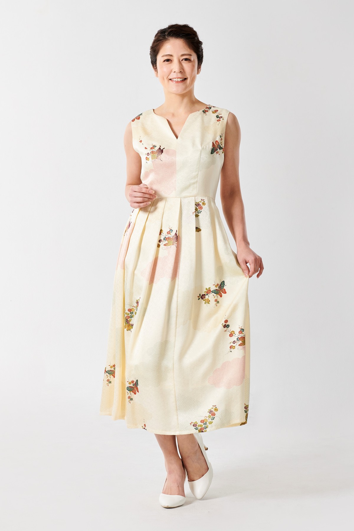 豪華 着物リメイクワンピース ジャケット礼装 ロングワンピース マキシワンピース Viaterres Com Br