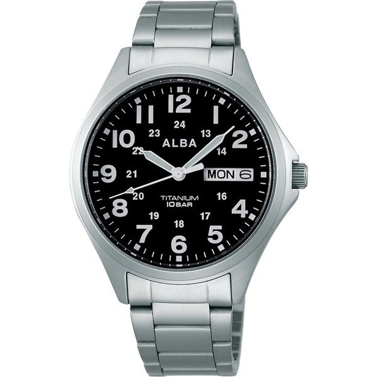 セイコー SEIKO アルバ ALBA メンズ腕時計 ヴィンデージ ミリタリー AQPJ402 チタン 10気圧防水 | 栗田時計店