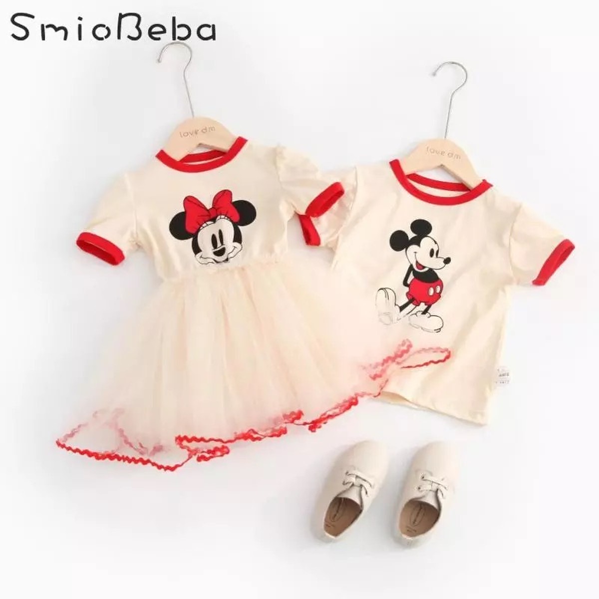 姉弟 兄妹 リンクコーデ お揃い ミッキー ミニー 男の子 女の子 ベビー キッズ 兄弟姉妹 Ayu Select Kids Ladies 全て送料無料