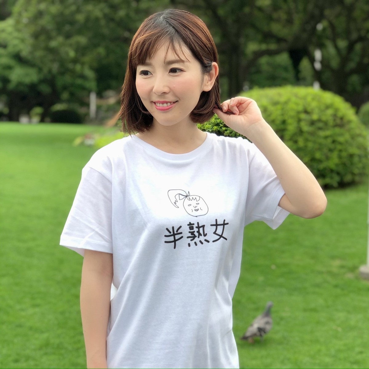 半熟女tシャツ ホワイト 井上直美shop