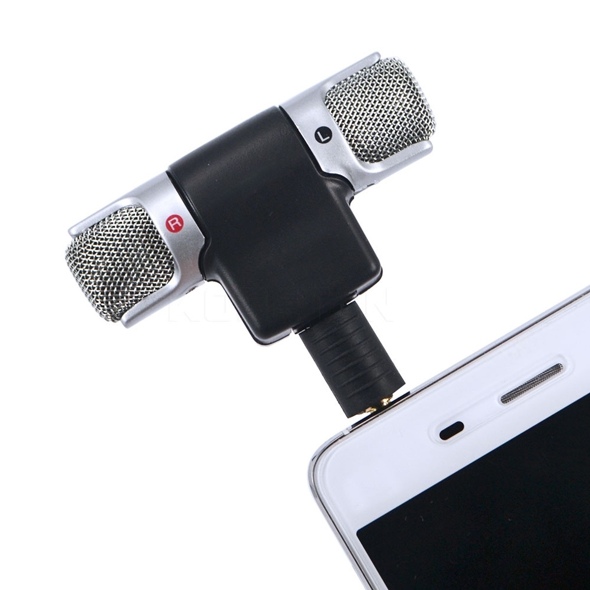 iPhone ボイスレコーダー 小型 外付け ステレオマイク イヤホンジャック ミニマイク 録音 FTNstyle