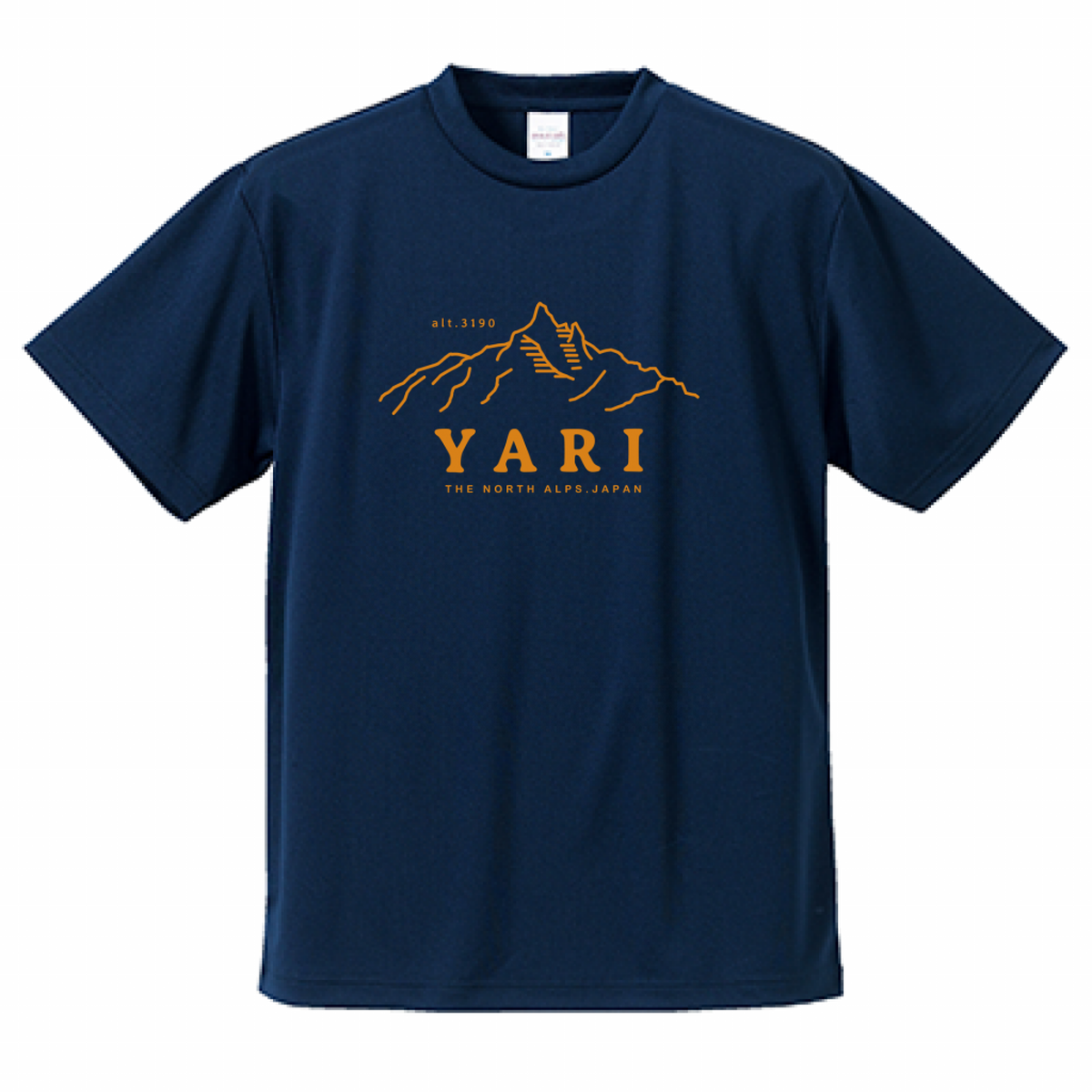 槍ヶ岳tシャツ Yari ネイビー Trail Marks