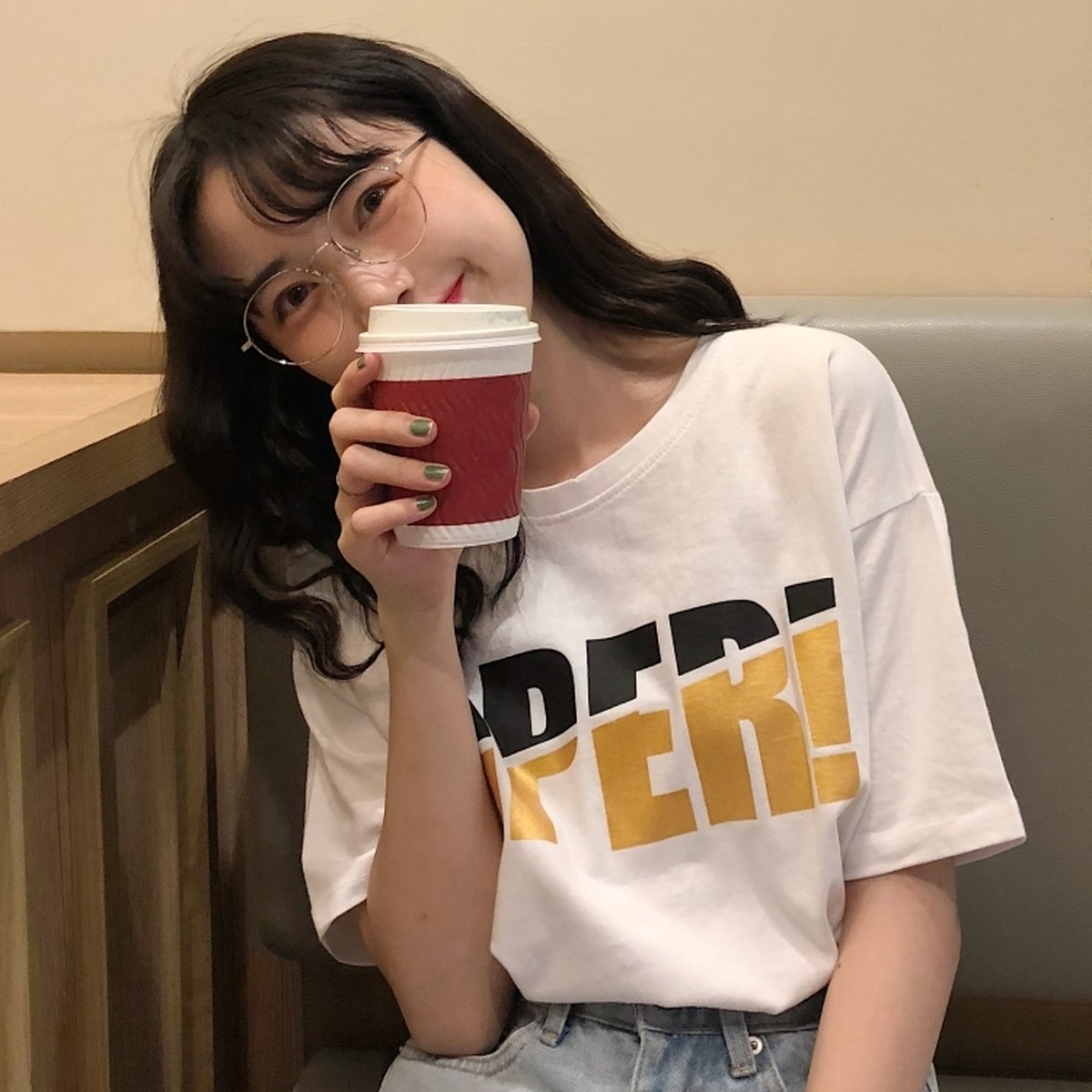 春夏 半袖シャツ Tシャツ トップス 韓国風 カジュアルファッション Macaron