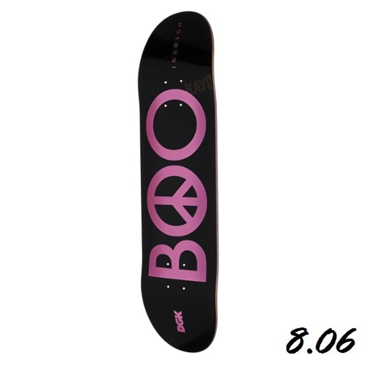 Dgk Boo Peace Black Md Deck 8 06 X 31 875インチ ディージーケー ブー ピース ブラック M デッキ Pretzels Skateboard And Culture