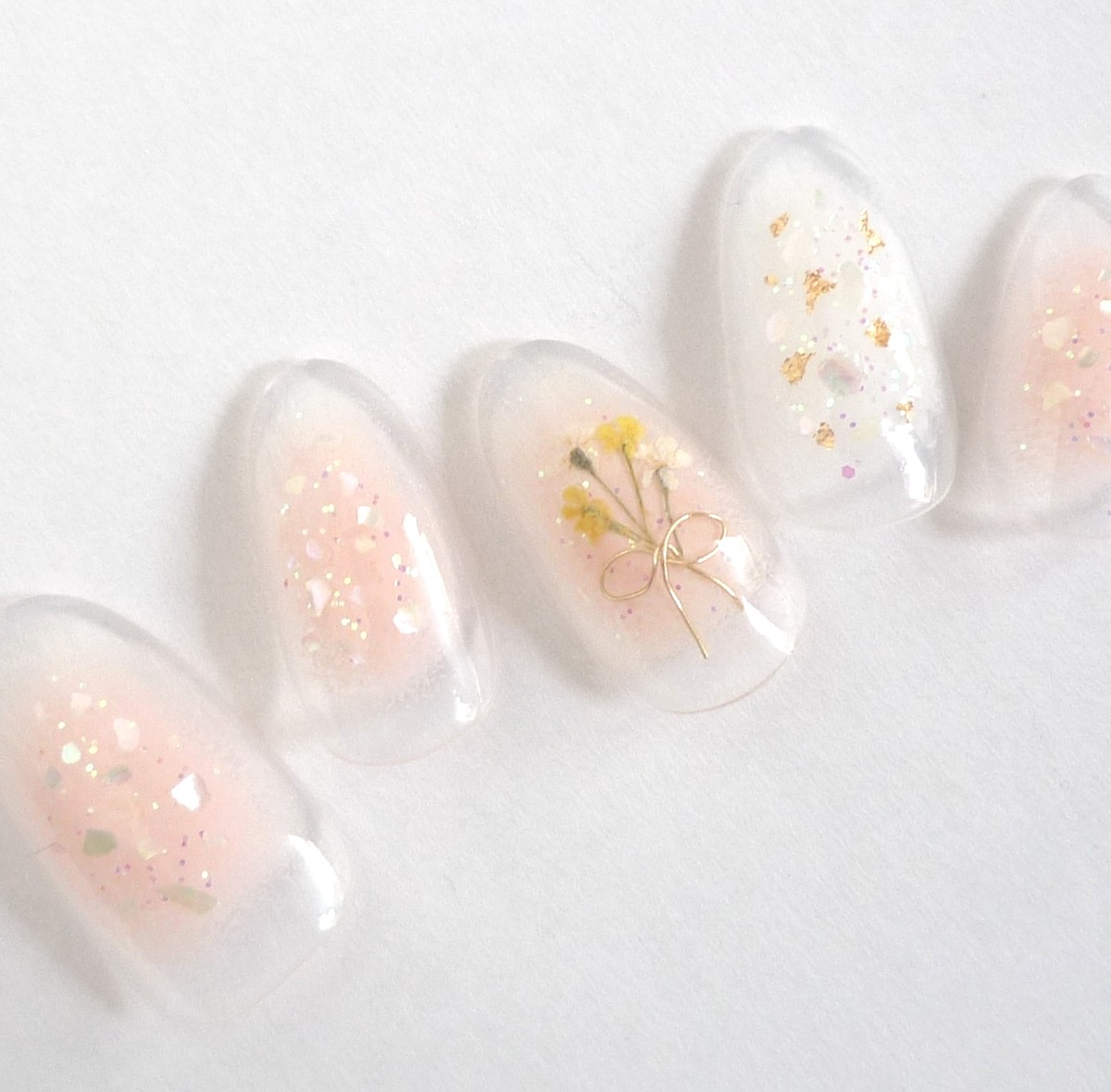 クリア チークネイル Bonheur Nail