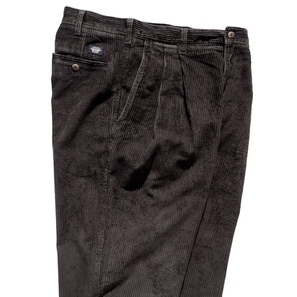 1990 S Dockers Loose Fit 太畝 2タック コーデュロイパンツ チャコールブラック 表記 W32 ドッカーズ リーバイス Magnolia Webstore