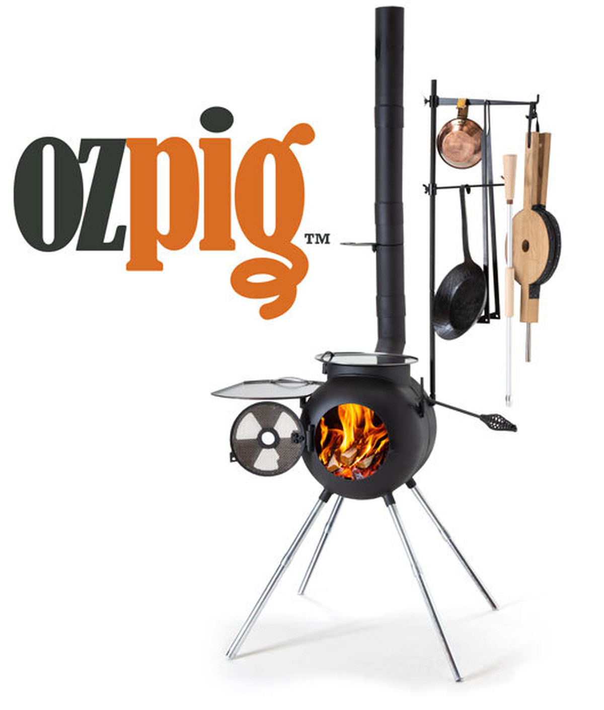 FIRESIDE】魅惑の焚火料理に。Ozpigがエルクにやって来た！ | OUTING