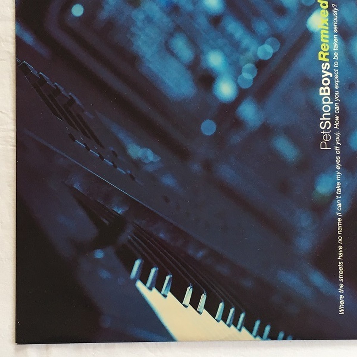 【12inch・英盤】Pet Shop Boys / Remixed Where The Streets Have No Name (I