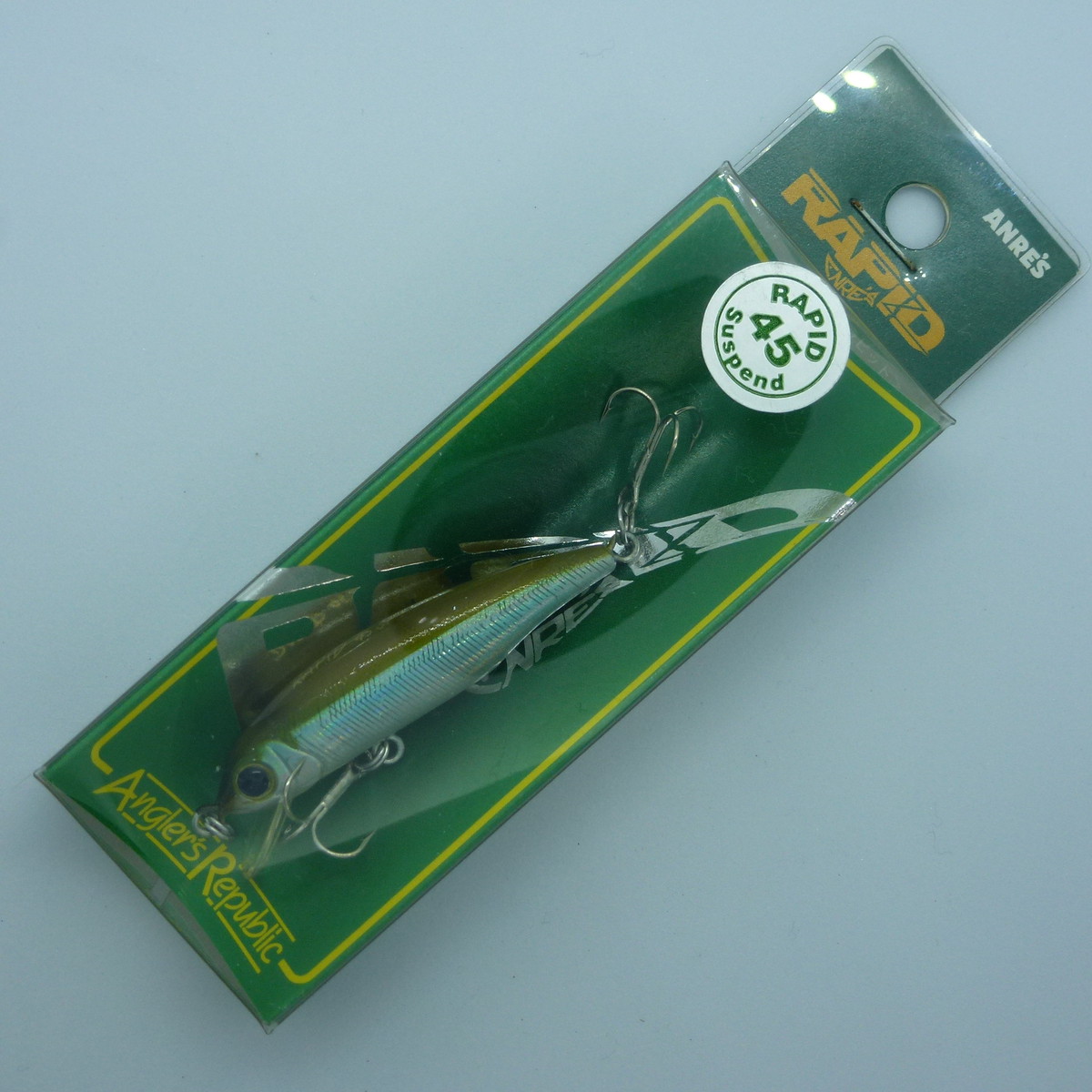 45mm Sp Old アンレーズ 現パームス アングラーズ リパブリック ラピット Rapid ワカサギ サスペンド Suspend ヴィンテージ オールド レア 希少 入手困難 ルアー Angler S Republic Design Rapid 45mm 釣具屋 加藤商店 ハンドメイド トラウト ルアー