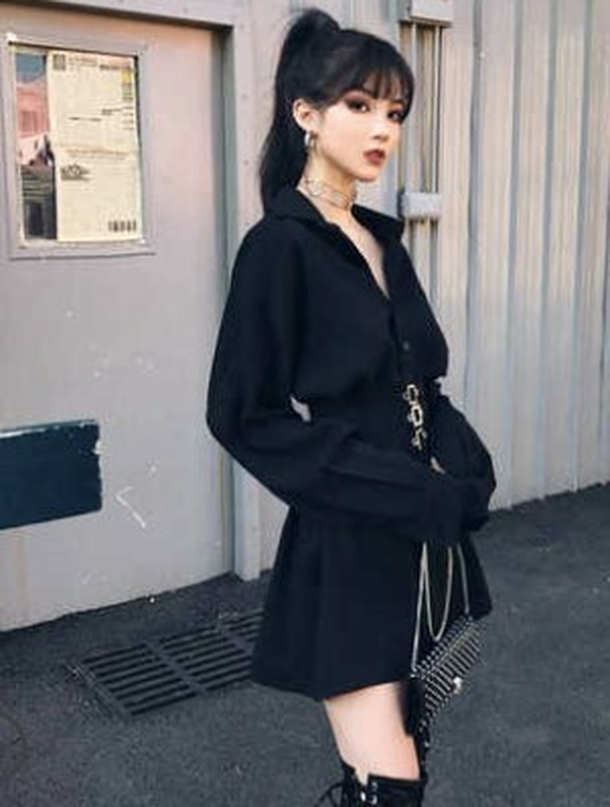 秋 冬 レディース ワンピース 大きいサイズ ブラック 黒 長袖 シャツ 襟付き ミニ丈 シャツワンピース 襟付きワンピース ミニワンピース おしゃれ かわいい 韓国 きれいめ プチプラ Sy 8 310 Dress Sugar Moon 秋 冬 レディース ワンピース 大きいサイズ ブラック 黒 長袖 シャツ 襟付き ミニ丈 シャツワンピース 襟付きワンピース ミニワンピース おしゃれ かわいい 韓国 きれいめ プチプラ Sy 8 310 Dress Sugar Moon