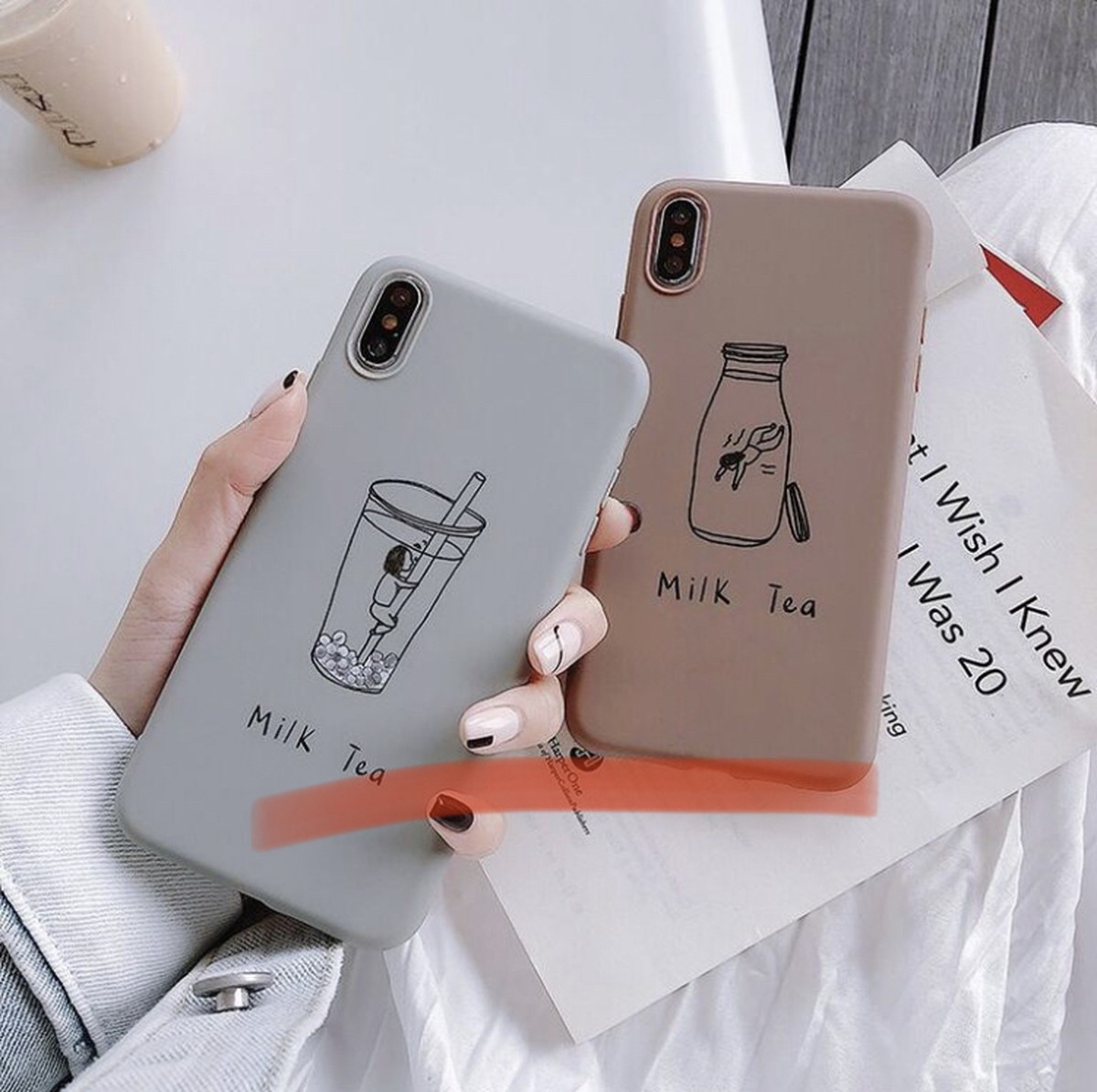 Iphoneケース ミルクティー Iphone7 Iphone8 Iphonex Iphonexs Iphonexr Fashionnshop