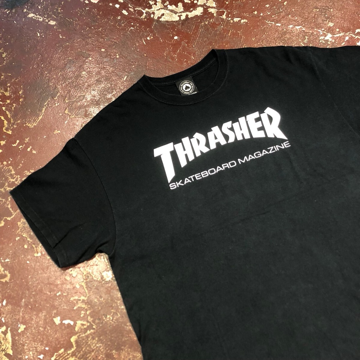 Thrasher スラッシャー ロゴプリントtシャツ 黒 白 Slut Albatross Vintage Thrasher スラッシャー ロゴプリントtシャツ 黒 白 Slut Albatross Vintage