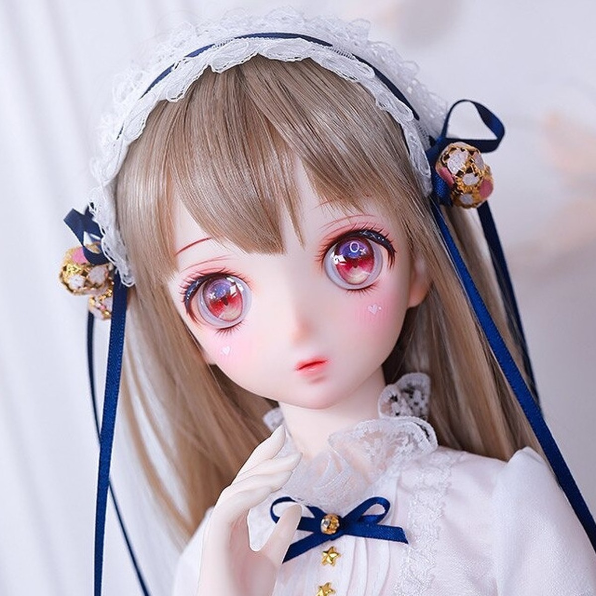 アニメアイにハートのチーク メイド服がとってもキュート 可愛いがギュッと詰まった57cmドール Doll Shop Papipp