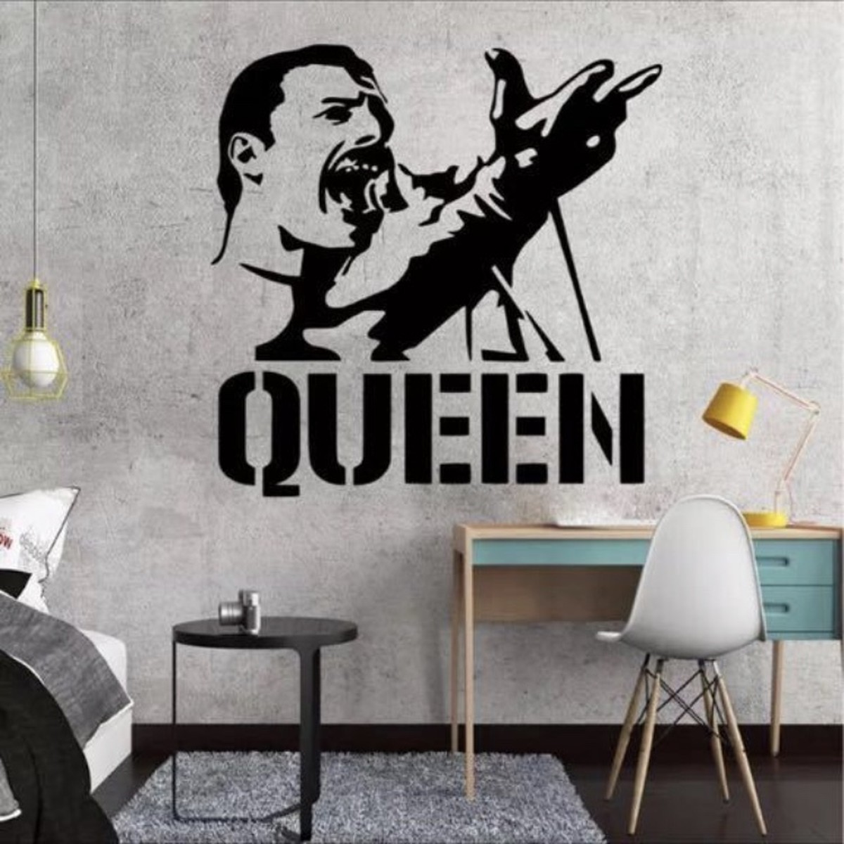 Queen ウォールステッカー Wall Sticker クイーン Freddie Mercury フレディマーキュリー Bf Merch S