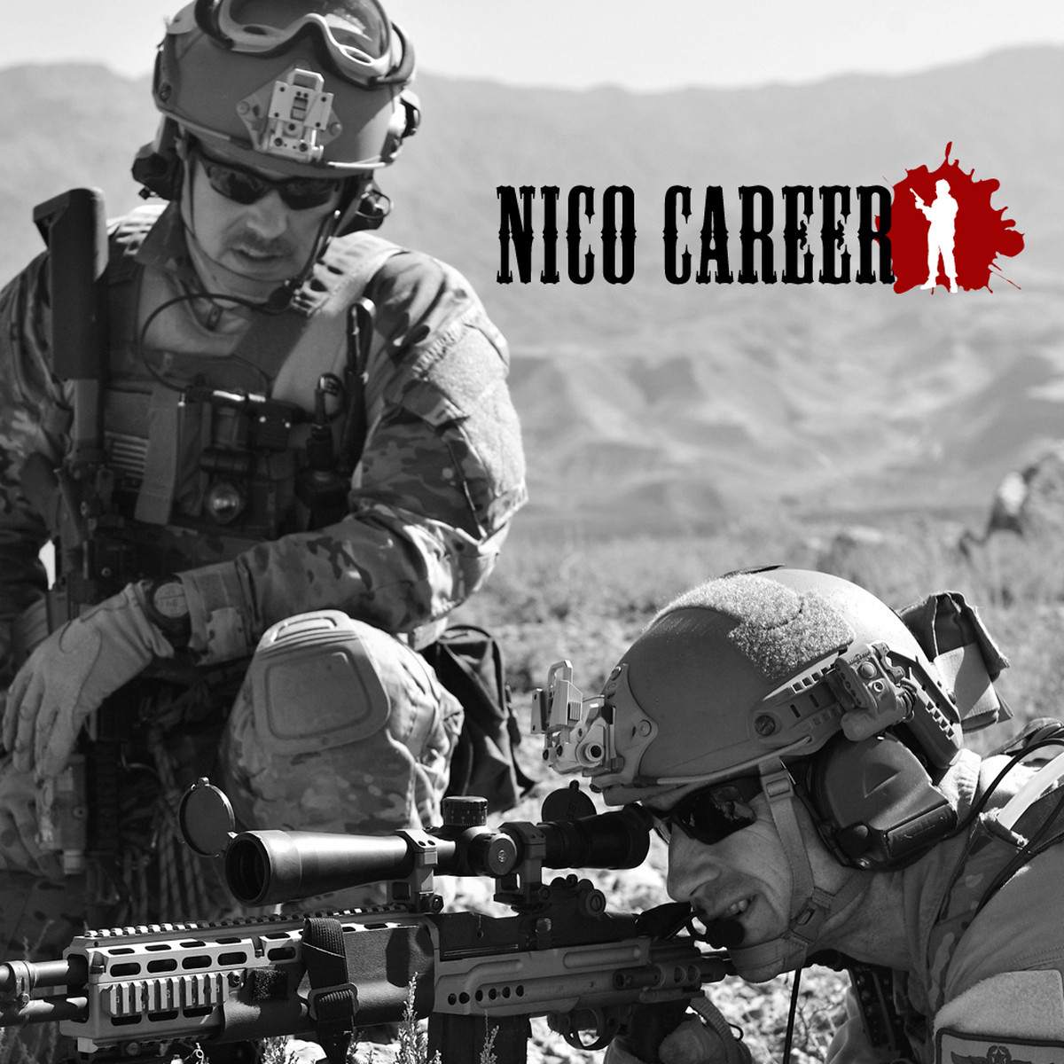 Nico Careerニコカリア サバゲーマスク ブラック ブラックフェイスマスク Nicocareer01