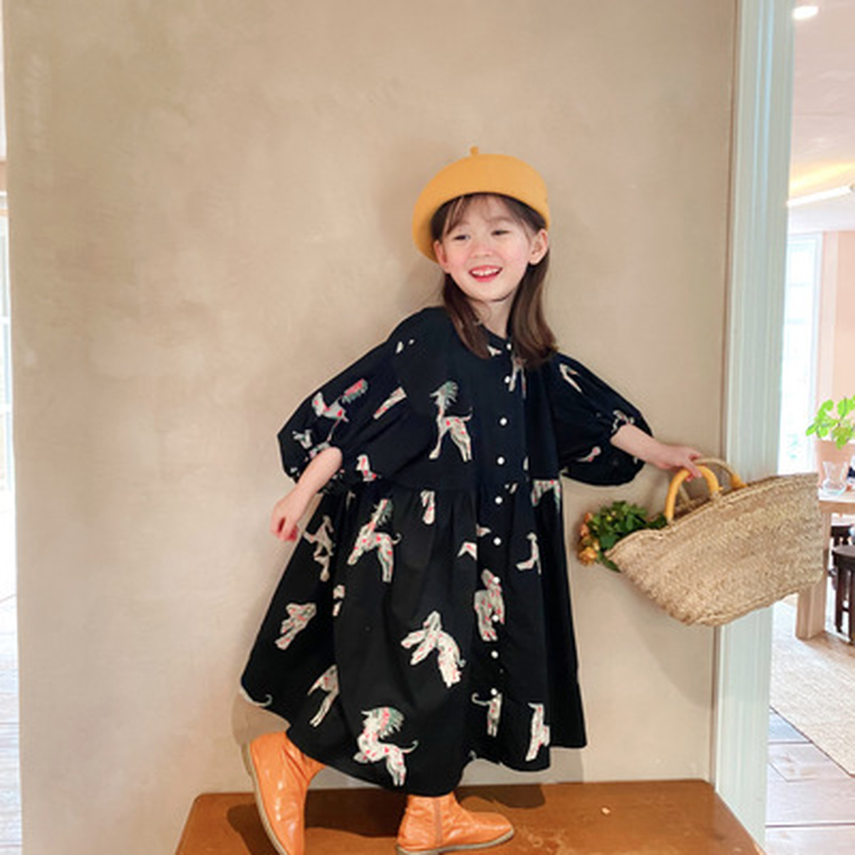 女の子 馬柄 ワンピース ワンピース 春 秋 可愛い 90 140 2 380 税込 Dyh198のブログ