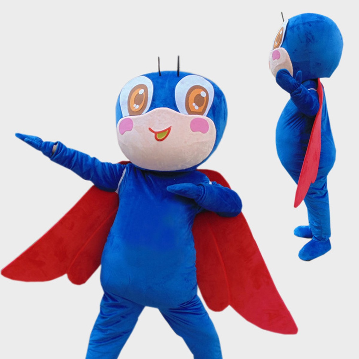 本格的着ぐるみ 蝉 セミ せみ 大人用 赤い レッド ブルー 青いセミ きぐるみ 3頭身タイプ 格安 良質 のぞき可 オーダーメイド コスプレ プレゼント集客 客寄せ お子様大喜び 子供 展示場 Mooncat