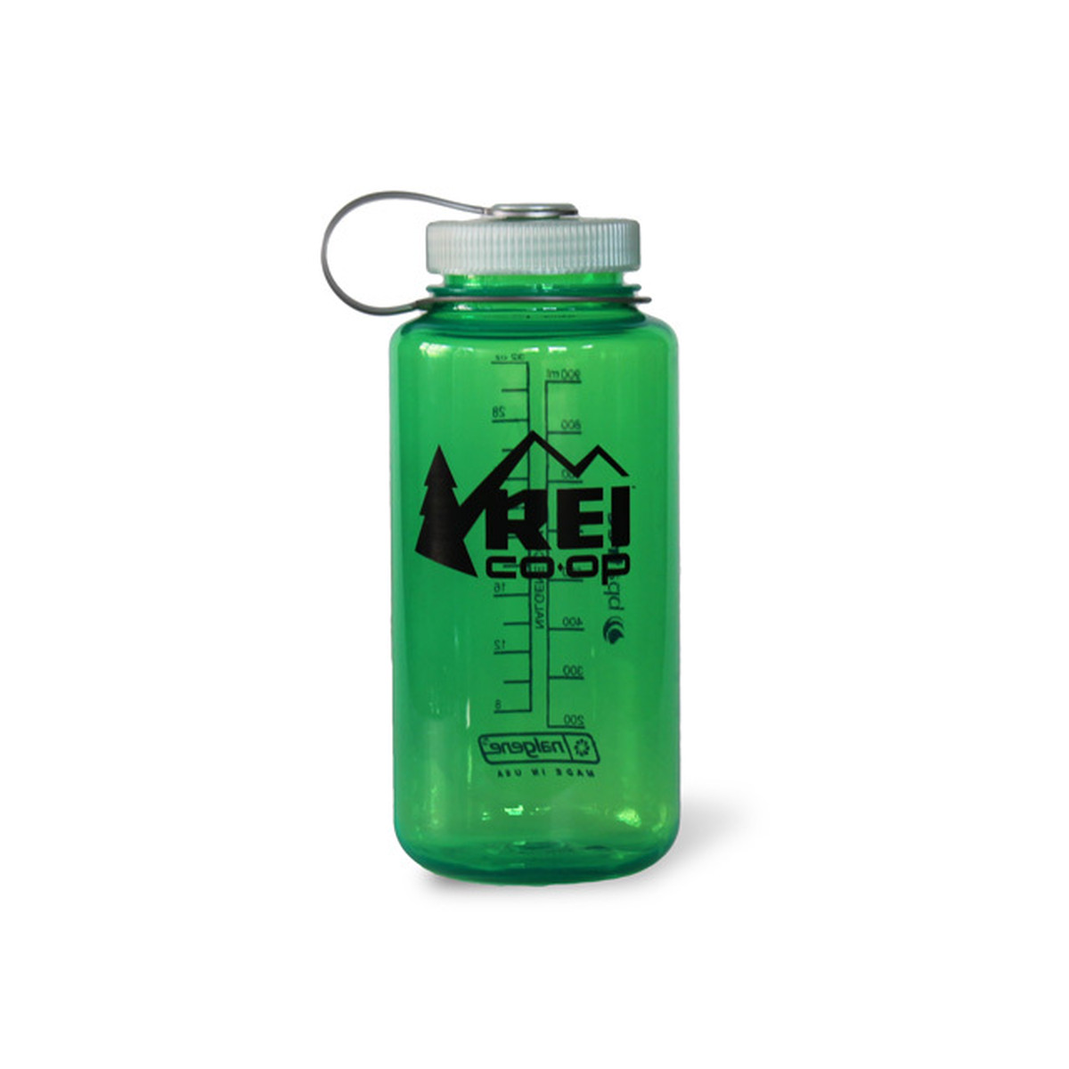 REI Nalgene ボトル 1L [グリーン] HAS A SCALE