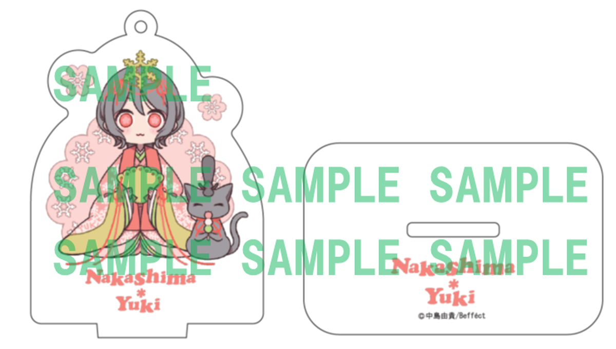 イラストアクリルキーホルダー スタンド ひな祭りver Nakashima Yuki Official Fanclub Shop