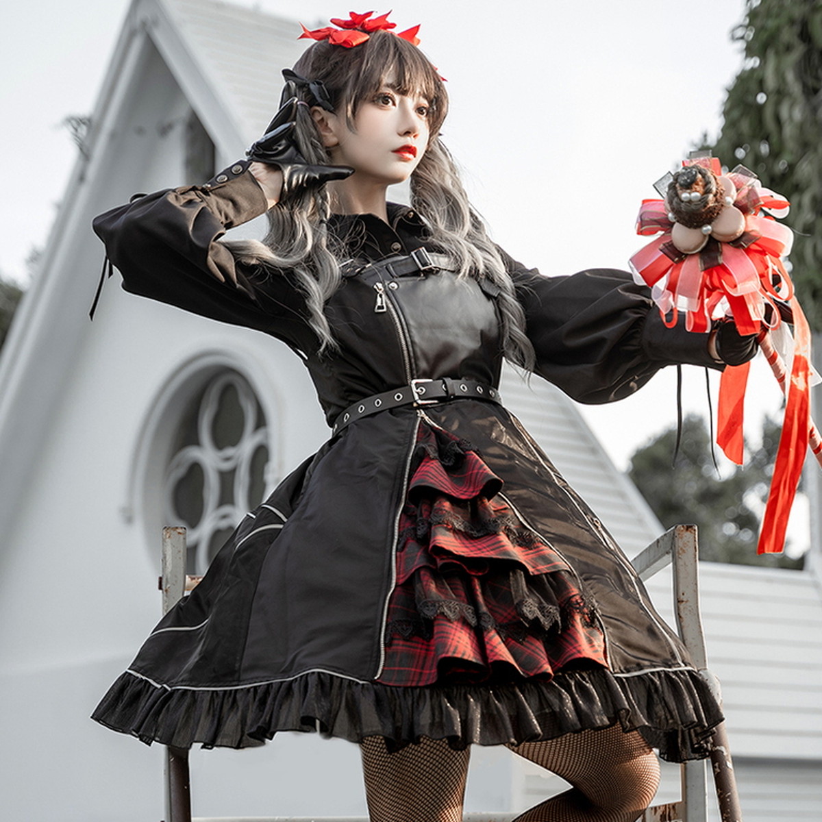 最安値 ゴスロリ系 ワンピ Dark ゴシック ビジュアル パンク 病み可愛い ハードガール 病み可愛い 原宿系 10代 代 メール便送料無料 Gdpcambodia Org