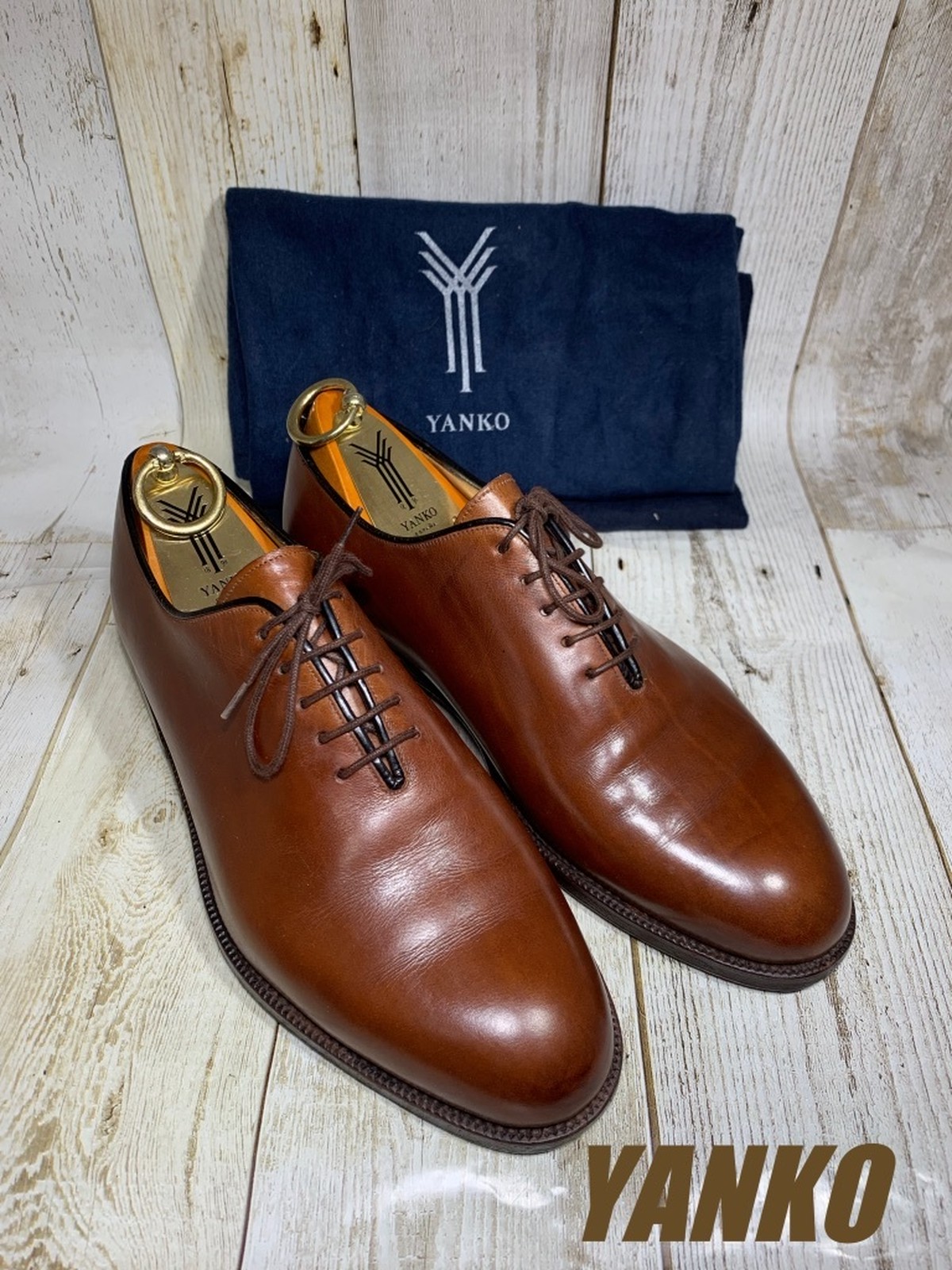 メルミン スペイン製 紳士靴 UK８ 焦茶 ヨークソール風 ヤンコ系 - 靴