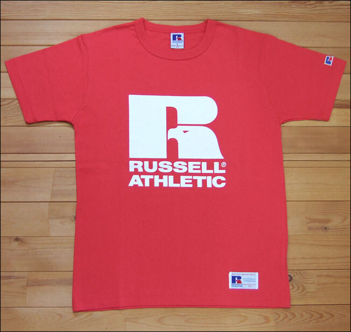 RUSSELL ATHLETIC / Bookstore Jersey Print Crew Neck TEE | FLOSSY 